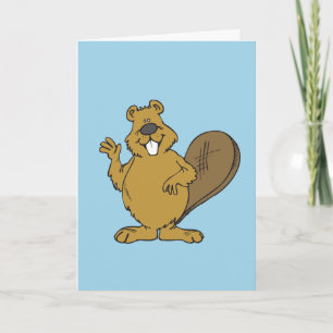 DIRTY FUNNY BEAVER BIRTHDAY CARD KORT
