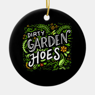 - Dirty Garden Hoes. Julgransprydnad Keramik