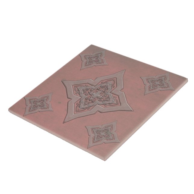 Dirty Grunge Distress Effect Ceramic Tile Trivet Kakelplatta (Sidan)