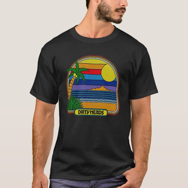 Dirty Head Retro Beach T Shirt (Framsida)