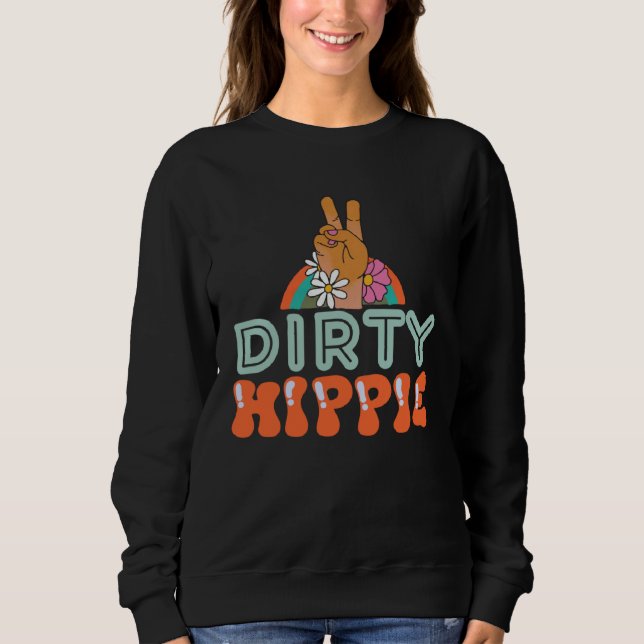 Dirty Hippie BoHo Hippie T Shirt (Framsida)