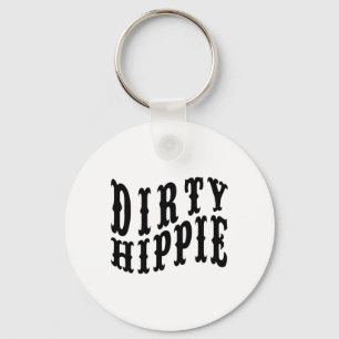 Dirty Hippie Funny S för miljöaktivister och Hip Nyckelring