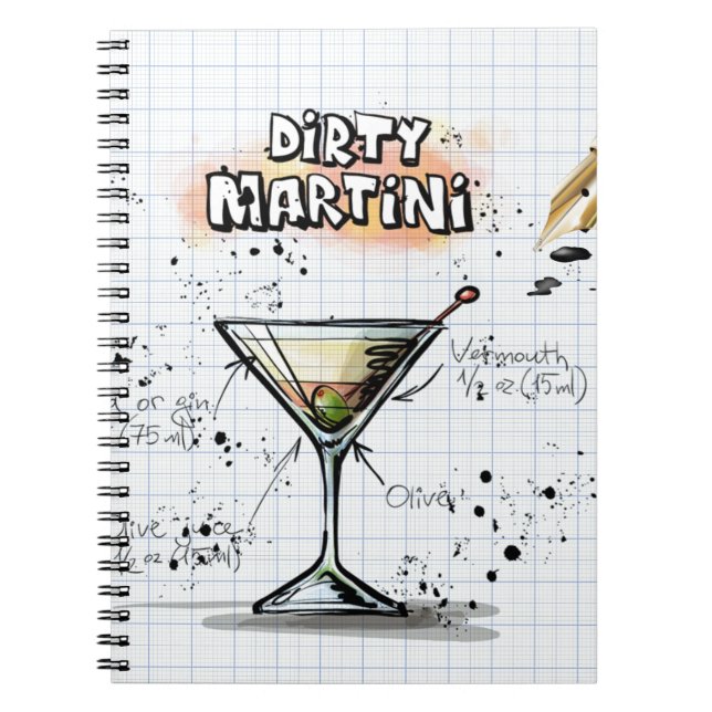 Dirty Martini Anteckningsbok (Framsidan)