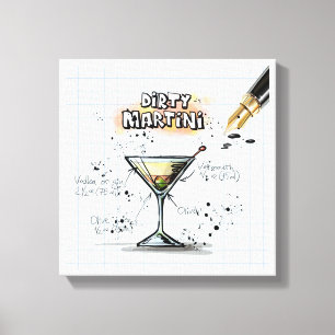 Dirty Martini Canvastryck