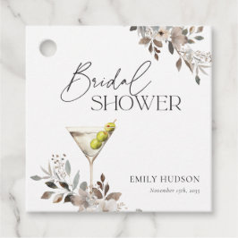 Dirty Martini Cocktail Bröllopsdusch Gåvor Etiketter