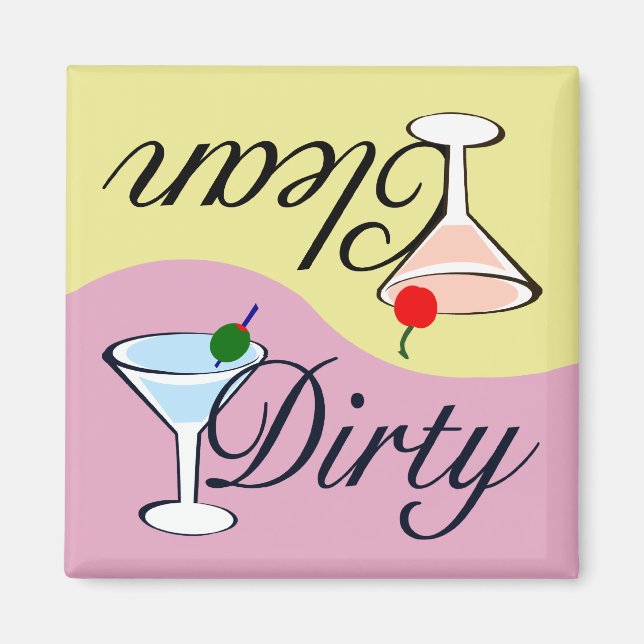 Dirty Martini Dishwasher Magnet (Framsidan)