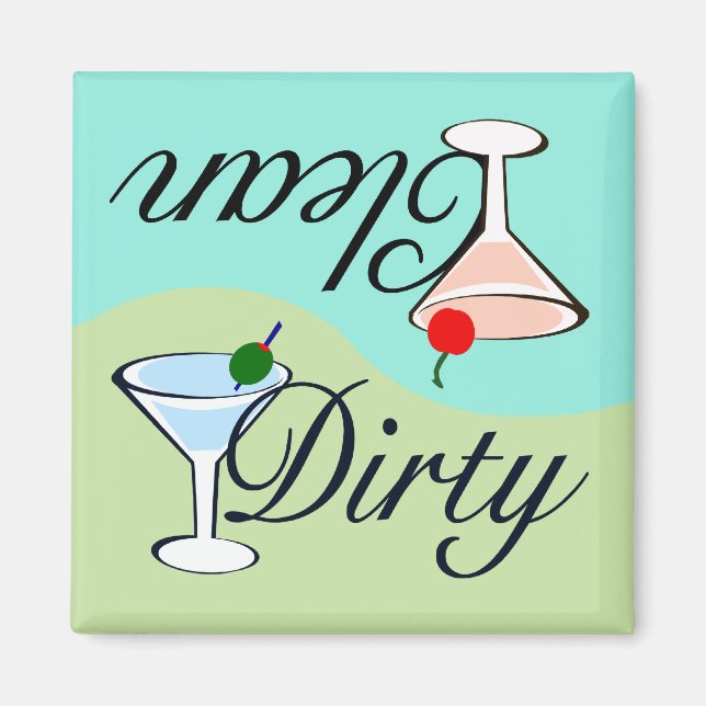 Dirty Martini Dishwasher Magnet (Framsidan)