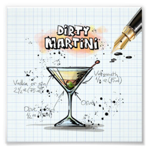 Dirty Martini Fototryck