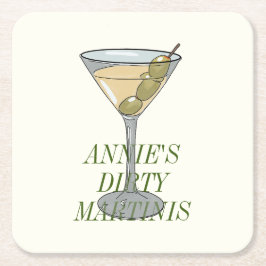Dirty Martini Papper Underlägg Kvadrat