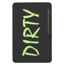 Dirty - Mörk Grått w/webbplats adress 4x6