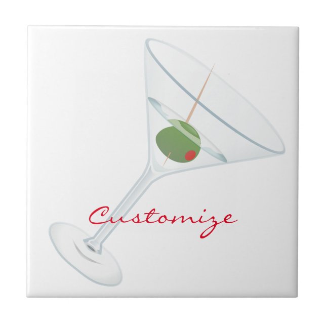 Dirty Olive Martini Thunder_Cove Kakelplatta (Framsidan)