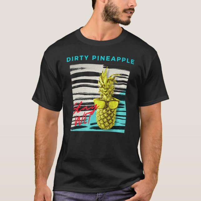 DIRTY PINEAPPLE RETRO T SHIRT (Framsida)