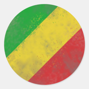 Dirty Rasta Färgad Pub Runt Klistermärke