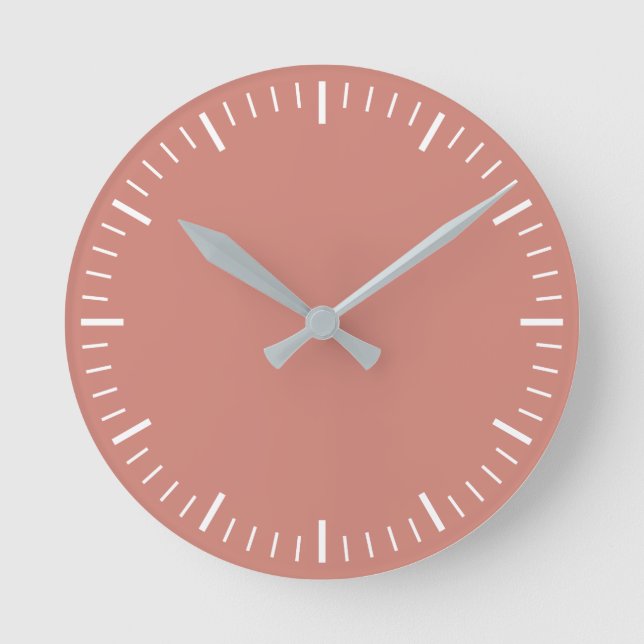Dirty Rosa Wall Clock Rund Klocka (Framsida)
