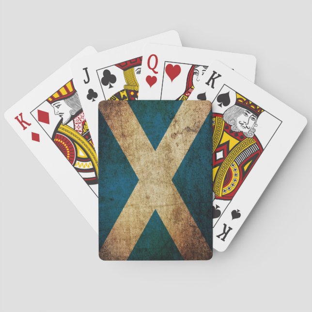 Dirty Scottish Flagga Casinokort (Baksidan)