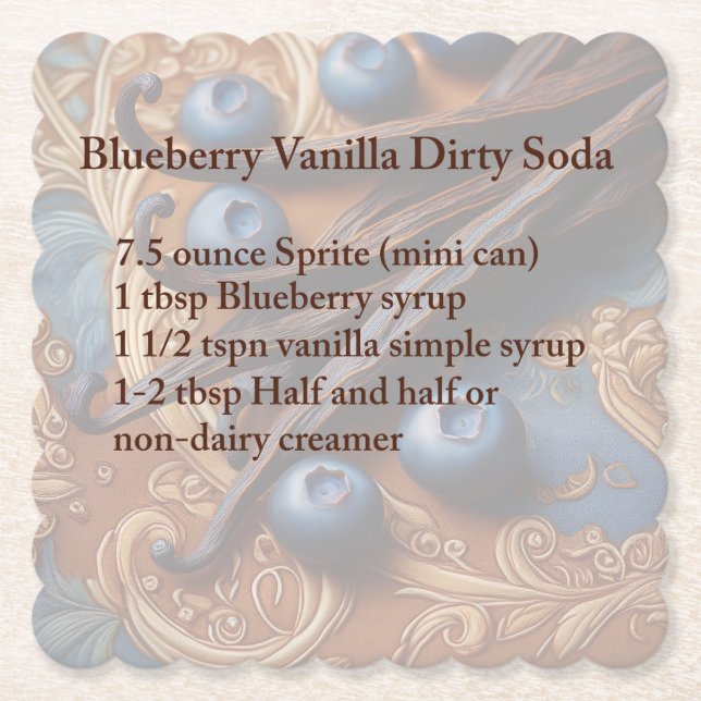 Dirty Soda Blueberry Underlägg (Framsida)