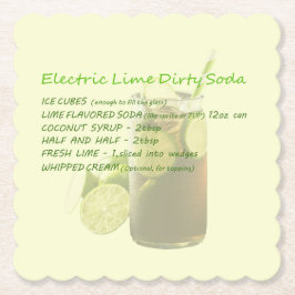 Dirty Soda ELectric Lime Underlägg Papper