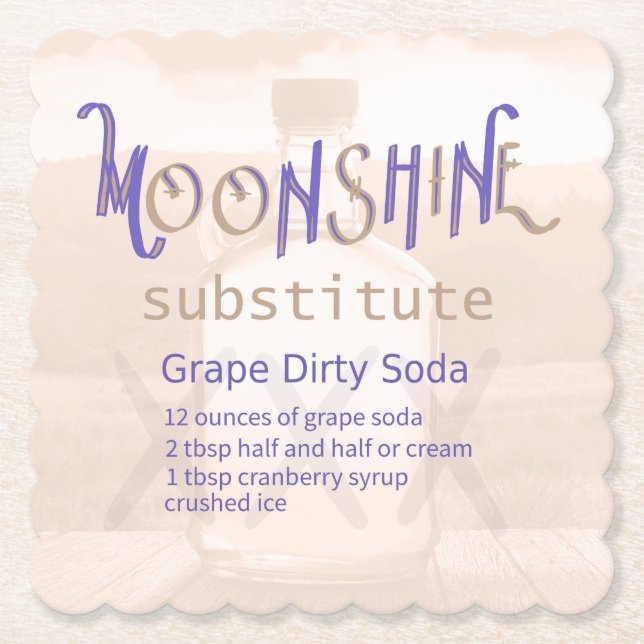 Dirty Soda Grape Underlägg Papper (Framsida)