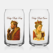 Dirty Soda Kung och Queen Soda Glasses