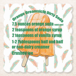 Dirty Soda Orange Recipe Underlägg Papper