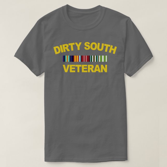 Dirty South Veteran T Shirt (Design framsida)