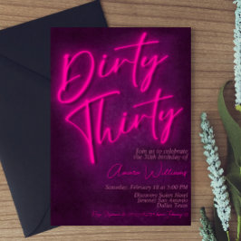 Dirty Thirty - 30års födelsedag Inbjudningar