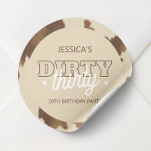 Dirty Thirty Country Western 30th Birthday Party