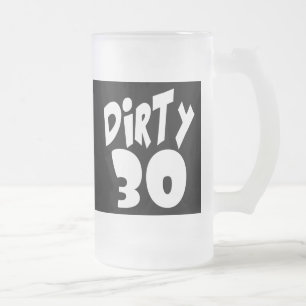 Dirty Thirty Frostat Ölglas