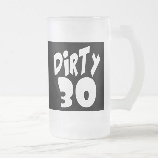 Dirty Thirty Frostat Ölglas (Höger)