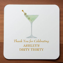 Dirty Thirty Martini Cocktail, 30års födelsedag Pa