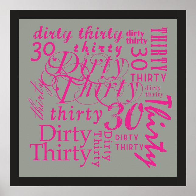 Dirty Thirty Poster (Framsidan)