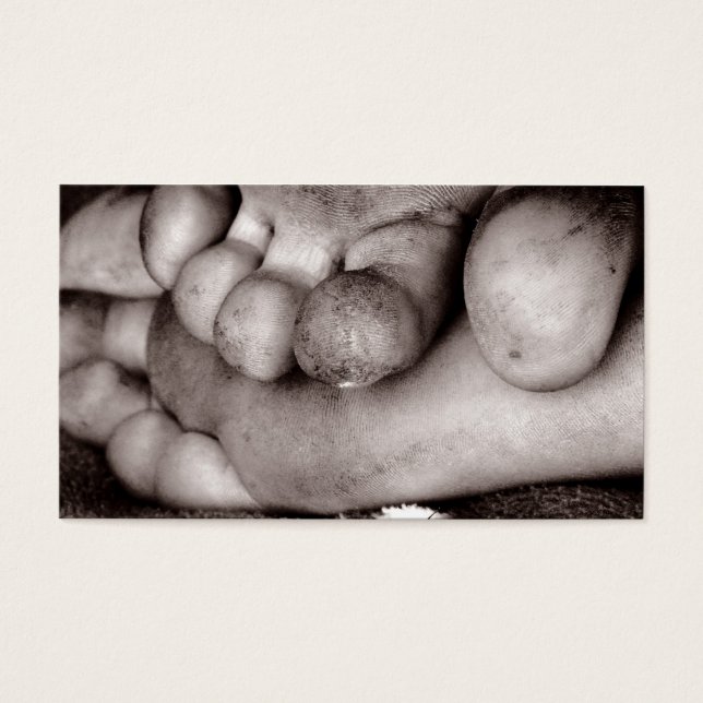 Dirty toes 2013 fickkalender visitkort (Framsidan)