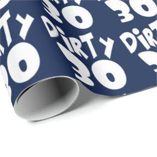 Dirty trettio TREtionde födelsedagen Presentpapper
