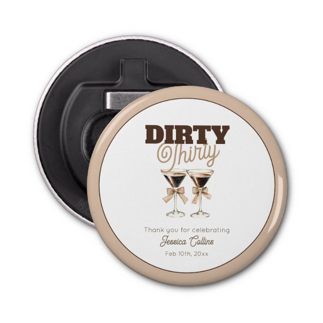 Dirty tretty Espresso Cocktail 30års födelsedag Pa Flasköppnare (Framsidan)