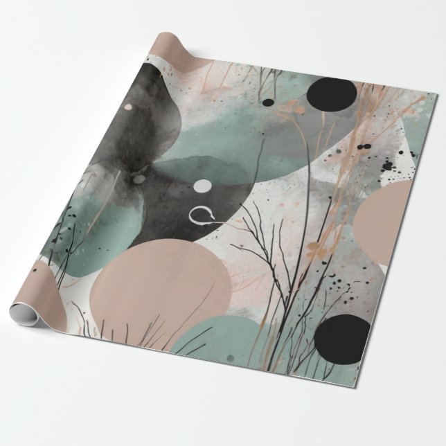 Dirty Watercolor Presentpapper (Utrullad)