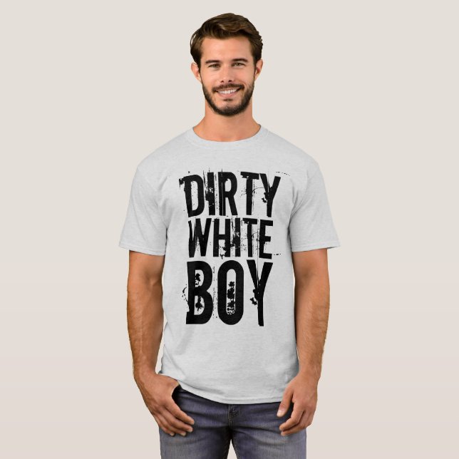 DIRTY WHITE BOY 70s/80s T-SHIRTS (Hel framsida)