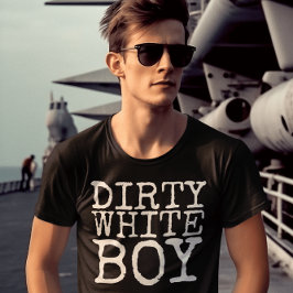 DIRTY WHITE BOY VINTAGE MANAR SHIRTS T SHIRT