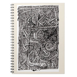 Dis-cross, Bläck teckning Anteckningsbok
