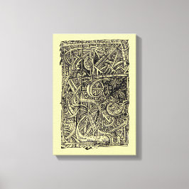 Dis-cross, Bläck teckning Canvastryck