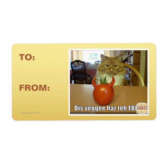 Dis veggee haz the EBIL Fraktsedel (Framsidan)
