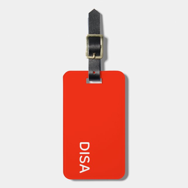 Disa Red färg namn Bagagebricka (Vertikal Framsida)