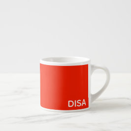 Disa Red färg namn Espressomugg