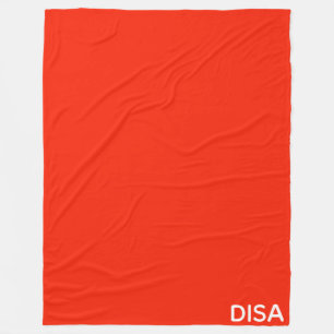 Disa Red färg namn Fleecefilt
