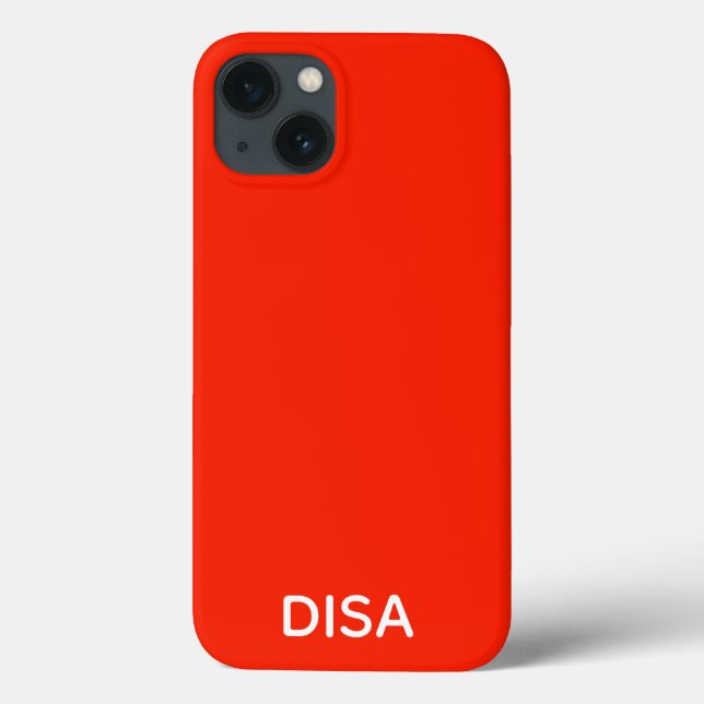Disa Red färg namn Fodral-Mate iphone case (Baksida)