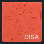 Disa Red färg namn Stenunderlägg<br><div class="desc">Disa Red färg namn</div>