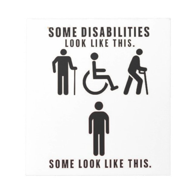 Disabilities you can see and others you can't (fac anteckningsblock (Framsida)