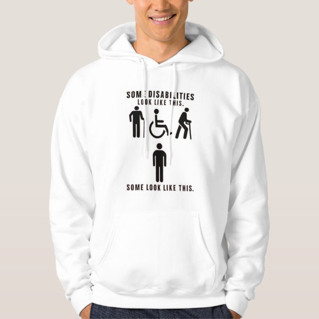 Disabilities you can see and others you can't (fac hoodie (Framsida)