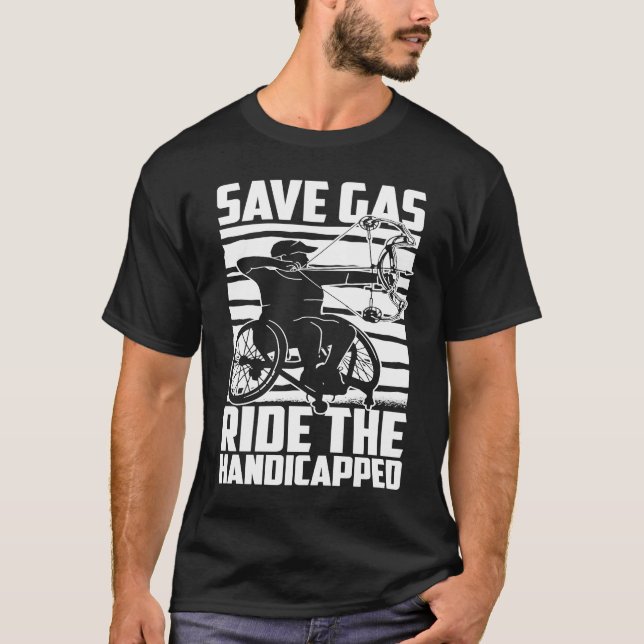 Disability Hilarious Handicapped Disabled Wheelcha T Shirt (Framsida)