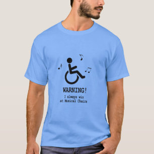 Disability Humor - Handicap Wheelstol Funny Hoodi T Shirt