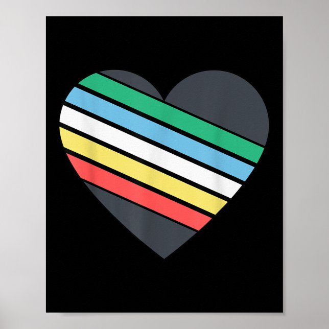 Disability Pride Flagga juli Inaktiverat Pride Mån Poster (Framsidan)